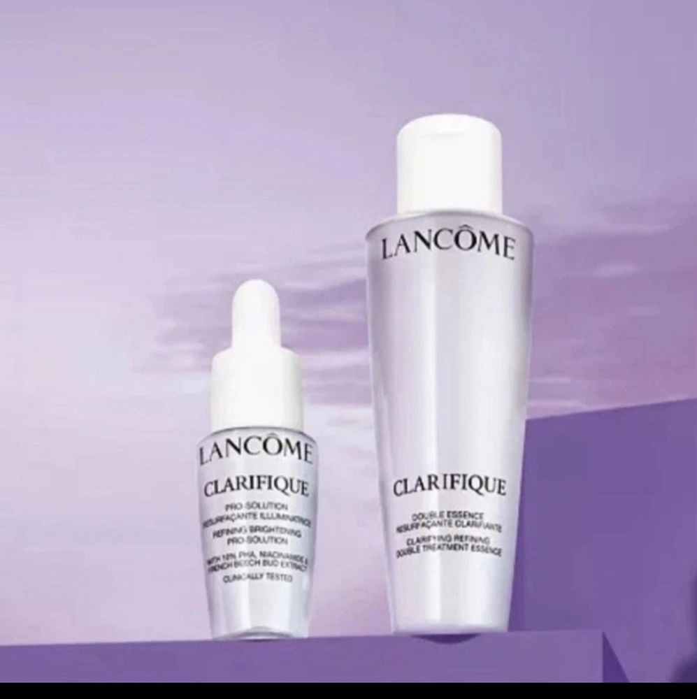 Lancome Clarifique Double Essence, Pro Solution Refining Brightening 2pc Gift.
